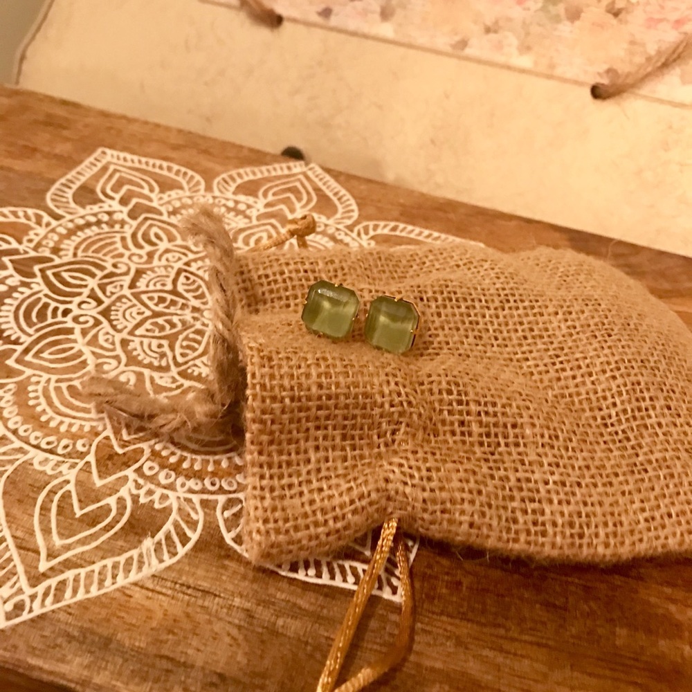 Loren Hope Moss Stud Earrings